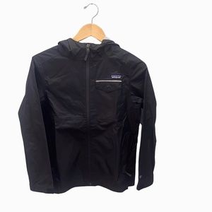 Black Patagonia Jacket with hood H2NO Waterproof Boys L